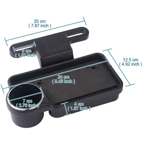 Car Headrest Cup Holder Foldable Seat Back Organizer 1