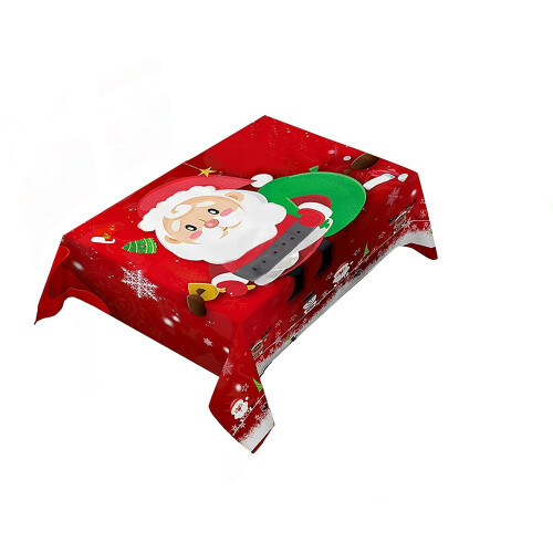 ZOELNIC Christmas tablecloth and chair covers rectangular 2