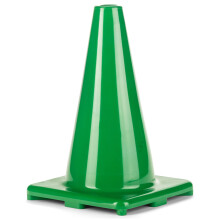 Cone en Vinyle Flexible de 12" Haute Visibilité pour Athlétisme et Distanciation Sociale, Vert