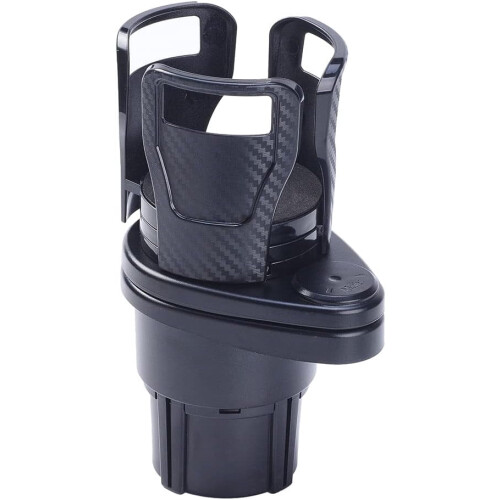 Car Cup Holder Mount with Adjustable Base Dual Cup Stand