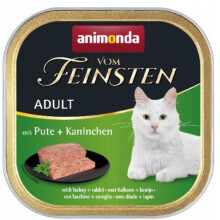 ANIMONDA Vom Feinsten Adult Turkey and rabbit - wet cat food - 100g
