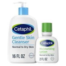 Cetaphil Gentle Skin Cleanser, 16oz Moisturizing Lotion, 2oz