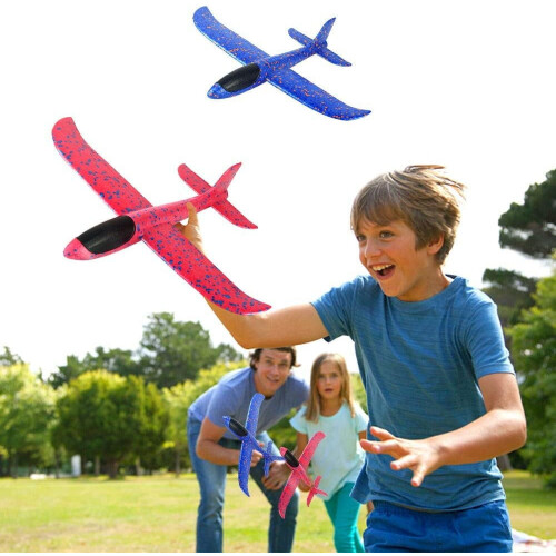 Airplane Play Vehicle Red Blue 4 Pieces 1