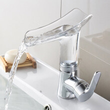 Yesbay transparent waterfall faucet for bathroom basin