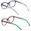 Women's Translucent Optical Frames Reading Glasses +2.00 2 4