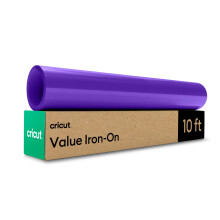 Cricut Value Iron-On, Purple (12 in x 10 ft) - HTV Heat Transfer Vinyl