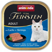 ANIMONDA Vom Feinsten Adult Salmon with shrimp - wet cat food - 100g