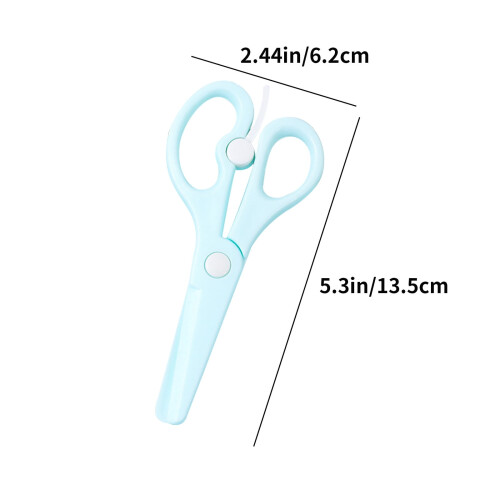 Playdoh Scissors for Kids 2+ Years Round Tip Plastic 1 Pair 2
