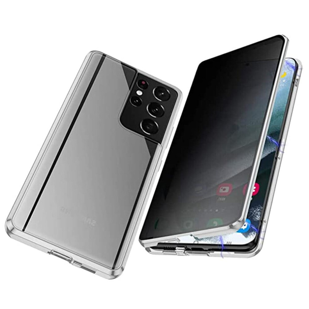 Privacy Magnetic Case For Samsung Galaxy S23 Ultra Silver 301029614880