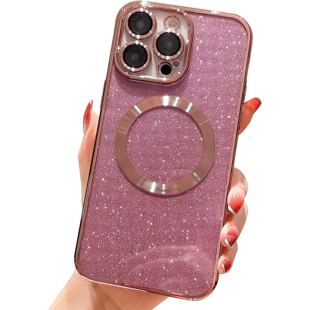 Jefonha Iphone 13 Pro Max 6.7" Magnetic Glitter Case Pink 301029620751