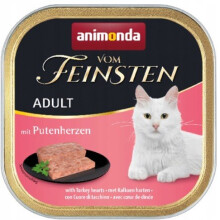 ANIMONDA Vom Feinsten Adult Turkey hearts - wet cat food - 100g