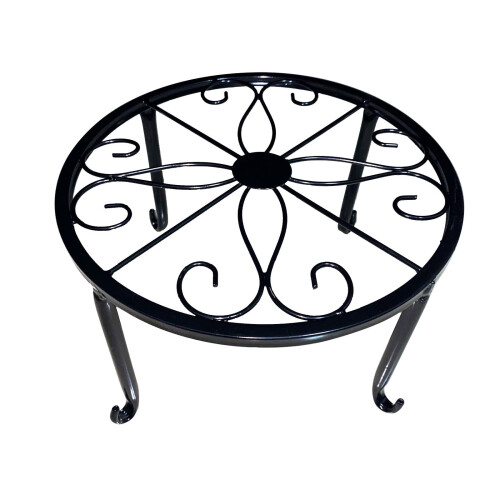 Metal Plant Stand Heavy Duty Rustproof Round 1 Pack