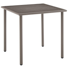 Crosley Furniture Cali Bay Wetterfester Metall-Außentisch für Terrasse, Deck, Veranda, Hellbraun