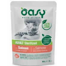 Oasy | Lifestage | Steriliseret - 85g pose - Steriliseret | Laks 85g