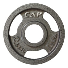 CAP Barbell Olympic Gripplatte, Grau, 2,5 lbs