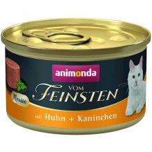 ANIMONDA Vom Feinsten Mousse Chicken and rabbit - wet cat food - 85g
