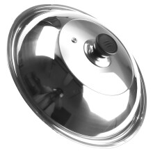 Stainless Steel Wok Cover with Vegetable Cover 1 Set