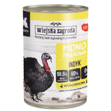 WIEJSKA ZAGRODA Monoprotein Turkey - wet food for kittens - 400g