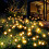 Ηλιακά φώτα κήπου YZhouD 6 LED Firefly εξωτερικού χώρου με αδιάβροχο άνεμο για 1
