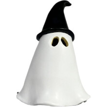 Halloween ghost incense burner resin pumpkin witch hat 1
