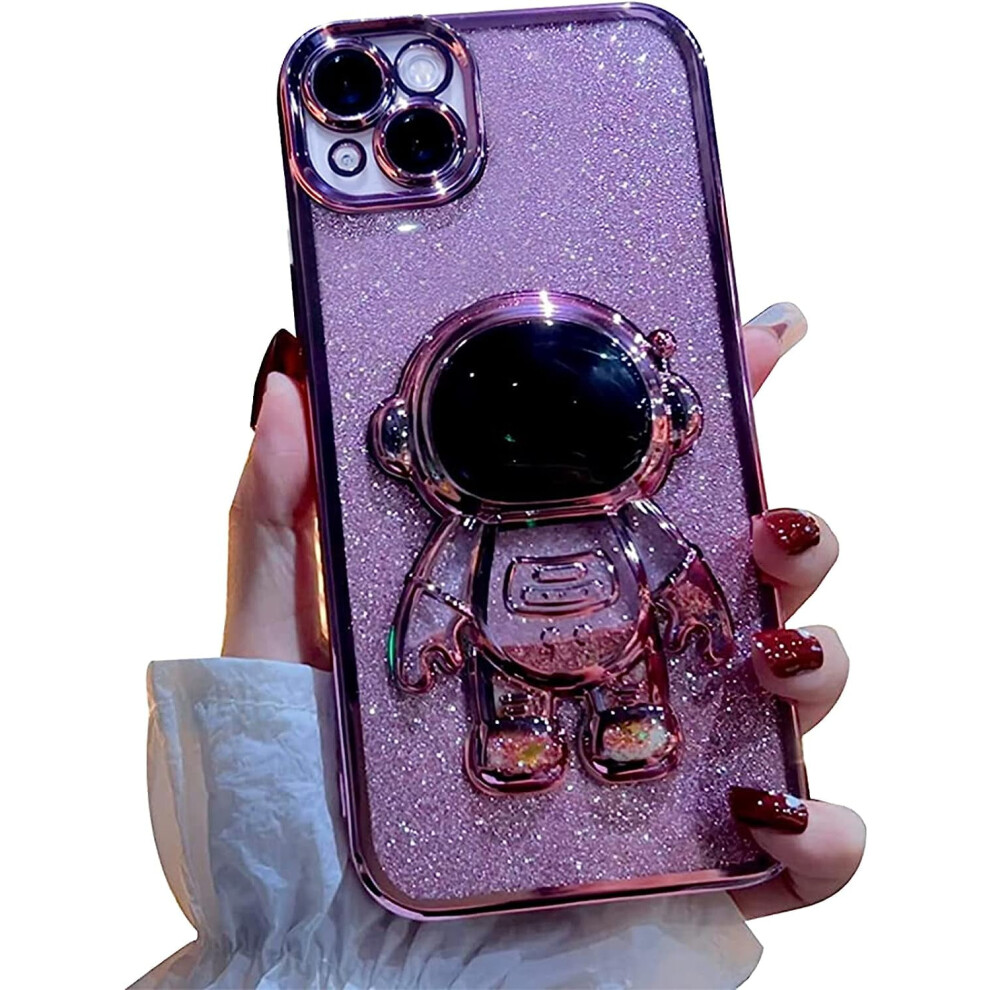 Iphone 13 Astronaut Glitter Case 6D Bling Pink 301029619663