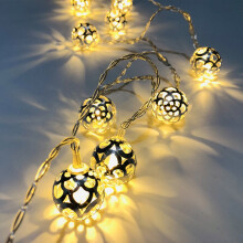YOTQUSKI outdoor Halloween light string Moroccan pattern