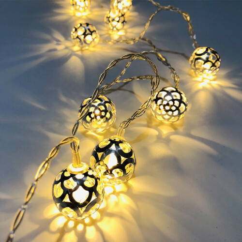 YOTQUSKI outdoor Halloween light string Moroccan pattern