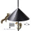 Squirrel Baffle for Bird Feeder Pole Black 1