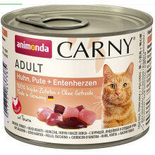 ANIMONDA Carny Adult Chicken, turkey and duck hearts - wet cat food - 200g
