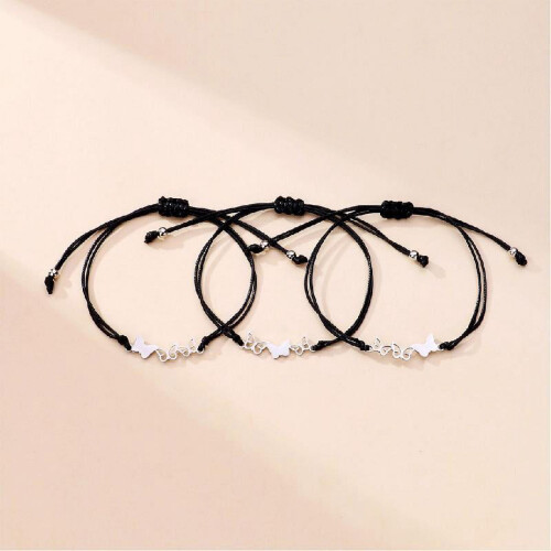 Butterfly Friendship Bracelets for Sisters 3 pcs 2