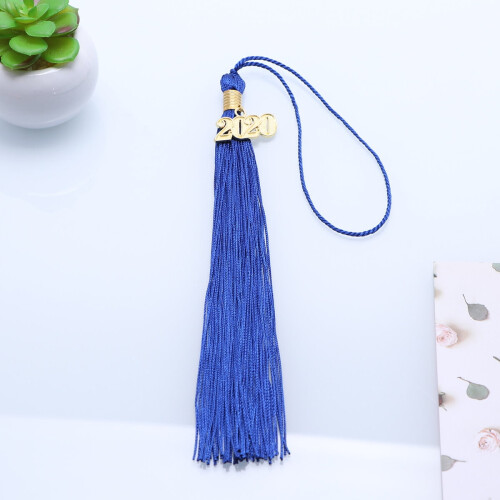 Weis doctor bachelor hat tassel 40cm blue 1
