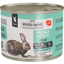 WIEJSKA ZAGRODA Rabbit monoprotein for kittens - wet cat food - 200g