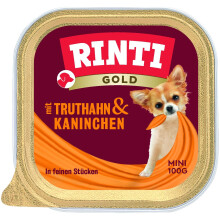 RINTI Gold Mini Turkey with rabbit - wet dog food - 100g
