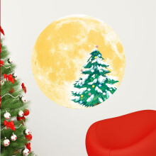 Glow-in-the-Dark Christmas Stickers Moon Snowman Reindeer