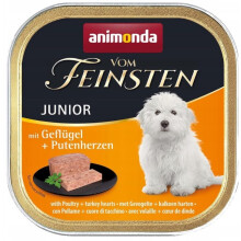 ANIMONDA Vom Feinsten Junior Poultry and turkey heart - wet dog food - 150g
