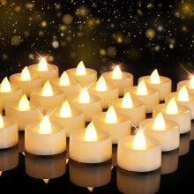 YZhouD Flameless LED Tealights 24 pcs 200+ hrs