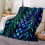Manta de flanela com estampa de escamas de dragão, 127 x 152 cm (50 x 60 polegadas) 1