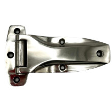 Left Cargo Trailer Flush Hinge with 1/4 Inch Pin - 3.28 x 5.59 Inch-Cast Zinc