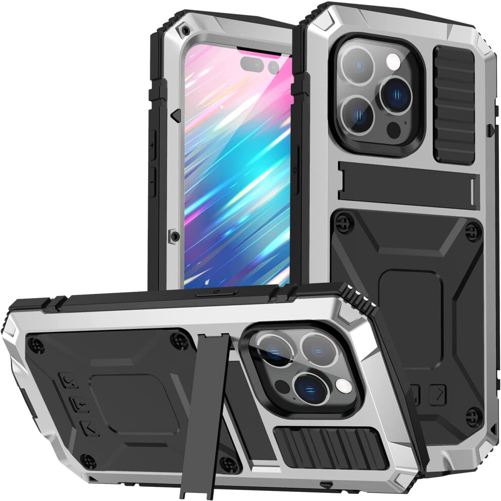 Iphone 14 Pro Metal Case Military-Grade Rugged Silver 301029615238