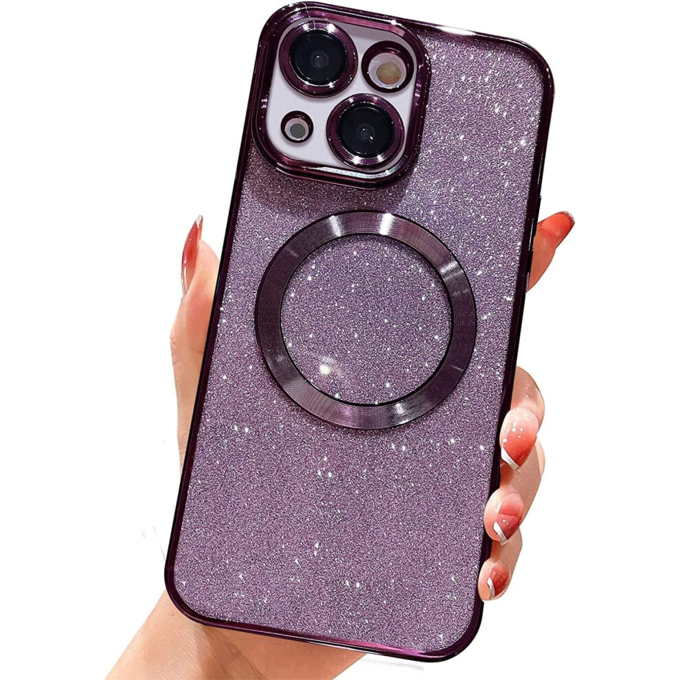 Iphone 14 6.1" Magnetic Glitter Case With Magsafe 301029620973