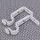 White curtain hook holder for double pole 4 pairs 4
