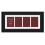 Craig Frames 9x22 Black Collage Frame, 4-5x7 Openings, White Mat, Wall Display 1