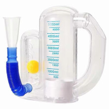 Atemtrainingsgerät für die Lunge mit 5000 ml Volumenmessung für Tiefenatmungstraining