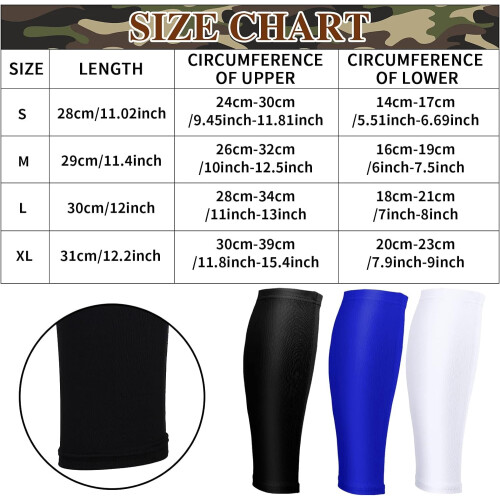 Compression calf sleeves for men and women 3 pairs 1