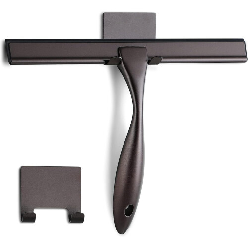 YZhouD matte black shower squeegee 10 inch