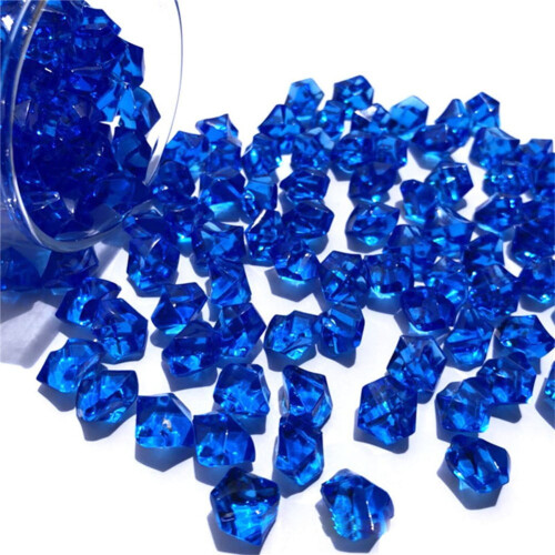 Dunkelblaue Acryl-Eiswürfel, 150 Stück