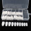 Coffin Nails Tips Clear Medium Round Long 100 pcs 3