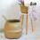 Wicker Storage Basket Foldable Bamboo Seagrass 1 Pc 6