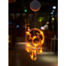 Halloween Window Lights Pumpkin Ghost Bat 3pcs