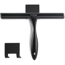 YZhouD matte black shower squeegee stainless steel 10 inch